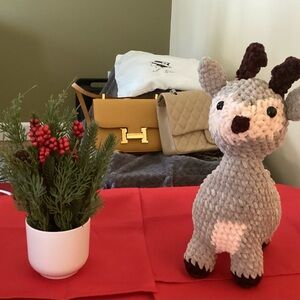 Homemade crochet deer